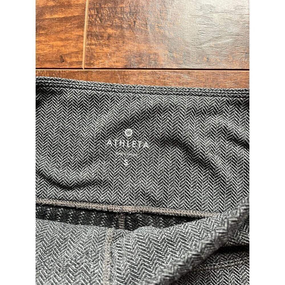 Athleta Herringbone Sly Drifter Gray Legging Zip … - image 2